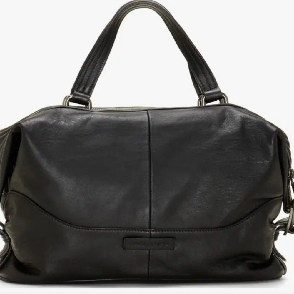 NEW Vince Camuto Tave Satchel – Black Quilted Leather - Picture 4 of 13
